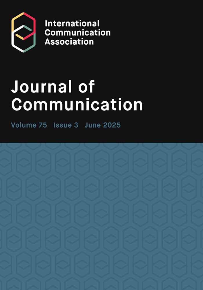 Journal of Communication cover of Volume 75, Issue 3 (June 2025)