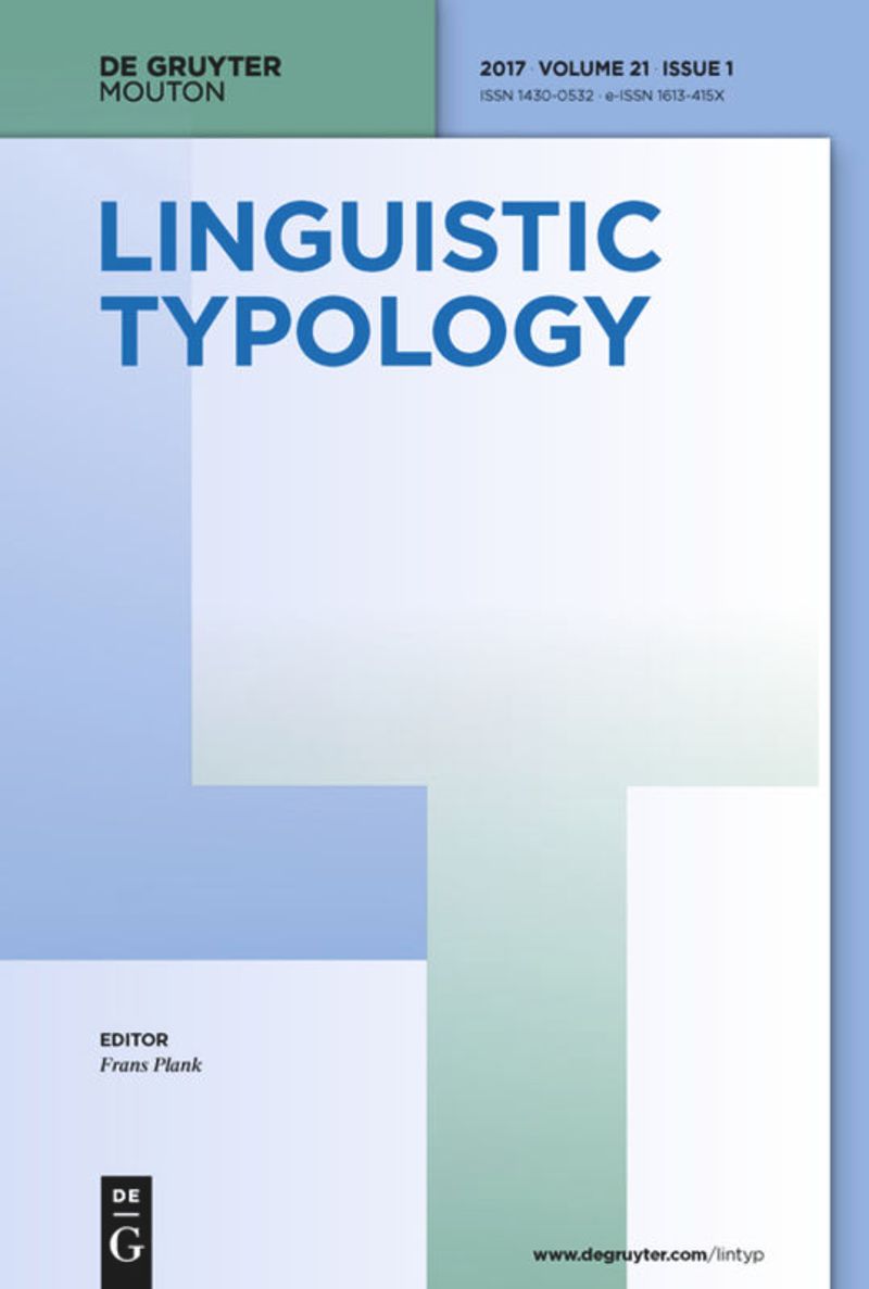 Linguistic Typology cover of Volume 21, Issue 1 (2017)