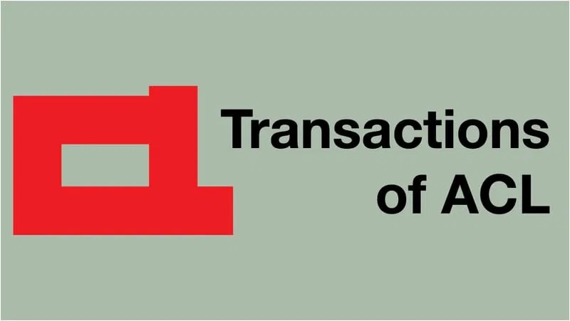 Logo of the ACL (Association for Computational Linguistics) with the journal name next to it